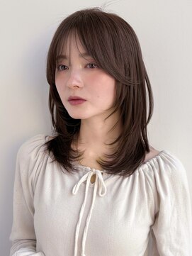 ラフ フロム ガーデン(Laf from GARDEN) ミディアム/レイヤーカット/顔周りカット/透明感カラー