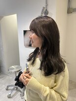 ローレンジウ(LOREN JU)&nbsp;着物ヘア/ダークアッシュ/ミディアムレイヤーカット/名古屋名駅