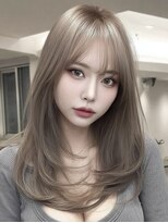 ノイズオオサカ 天王寺店(NOISM OSAKA)&nbsp;韓国風レイヤーカット/ロングレイヤー/ハッシュカット/10代20代