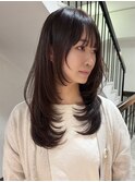 北野イメチェン/ピンクベージュ/アンブレラカラー/前髪/名古屋駅
