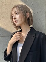 ブランド(BRAND.)&nbsp;切りっぱなしボブ×ハイトーンカラー［レイヤー/顔周り/カラー］