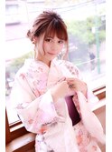 ゆるふわナチュラル浴衣ヘアアレンジ