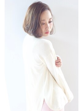 ロミー 本厚木(ROMMY.) 色っぽ透明感ボブ◎シアーカラー/ベージュ/グレージュ