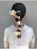 卒業式セット ヘアセット ヘアアレンジ 担当 城倉