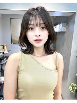 ヴェイン 渋谷(vain) くびれミディ/レイヤーカット/ミディアム/インナーカラー/渋谷