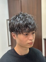ケースタイル ヘアスタジオ 神保町店(K STYLE HAIR STUDIO) 波巻き/メンズパーマ/束感ショート/ツーブロックマッシュ/理容室