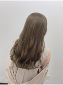 20代30代暗髪カラーマロンベージュゆるふわウエーブ