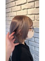 アジールヘア 池袋東口店(agir hair)&nbsp;プラチナシルバーハイトーンボブ大人かわいい10代20代池袋