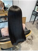 髪質改善ストレート×ロングヘアー