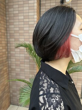 エイチ エアー ダヴ H air DAV調布北口 ボブ イヤリングカラー