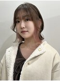 仕事・学校でバレないインナーカラーピンクベージュ