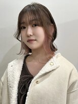 サクラ オモテサンドウ(SAKURA)&nbsp;仕事・学校でバレないインナーカラーピンクベージュ