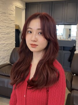 ノラキチジョウジ(NORA KICHIJOJI) ハイトーンカラー耳かけウルフボブフェイスレイヤーカット