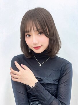 ユーフォリア エヌ 池袋サンシャイン通り店(Euphoria +n) 韓国風エギョモリ★くびれ外ハネミディ大人可愛い小顔20代30代