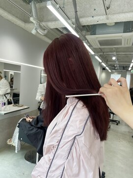 ロイオブジゼル(roi of GiseL) ブリーチなしカラー 艶々ボルドー