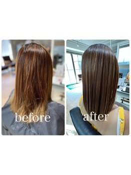 [駅近&マンツーマン]こだわりの薬剤使用★サラサラ・柔らかな質感になれる自然なストレートを実現！