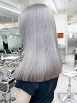 アルバム 渋谷パルコ(ALBUM)&nbsp;グレージュカラーブルーシルバーレイヤーロング_ba470561