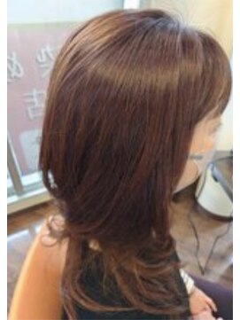 ツヤイロ 島田店 40代ミディアムヘアボブウルフカットショート小顔ワンレン