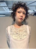 【curly styling】カーリーヘア_レイヤーボブ_パーマ風仕上げ