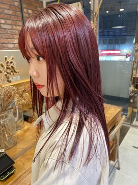 ボコカ(bococa) 【macana指名】暖色 ダブルカラー ワインレッド