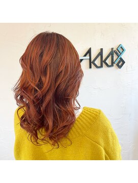 アドナインス(Add9) オレンジカラー　レッドオレンジ　コーラルピンク