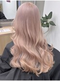 イメチェン/ホワイトブロンド/外ハネボブ/ワイドバング/渋谷
