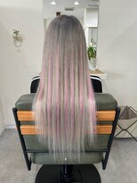 ハイエクステンション 近江八幡店(Hi-Extension)&nbsp;【シルバー×ピンクハイライト】