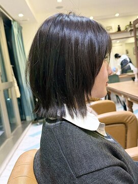 ロンド パルティール 大宮(Lond partir) ミニウルフレイヤーカット顔周りカット前髪カットショート/大宮