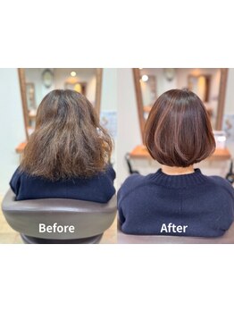 丁寧なカウンセリングでくせ毛・うねり・広がりなどあなた専用のオーダーメイド施術◎髪質改善はお任せ♪