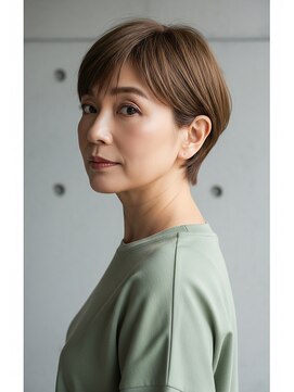 プラグ ヘアーデザイン 大名店(PLUG hair design) *ショートボブ/ショートヘア/脱白髪染め/白髪ぼかし/髪質改善
