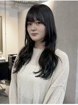 ソワンドゥブレスシエン 堀江店(soin de brace CIEN)&nbsp;韓国前髪顔周りロング×レイヤーグレージュ[堀江/髪質改善]