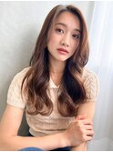 大人カジュアルラフカールロング