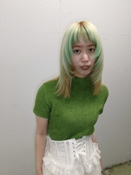 ブランコ 名古屋栄(BLANCO) 【nao. style】 デザインカラー レイヤーカット