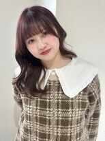 アンニュ(annuy)&nbsp;韓国ヘア ワイドバング アッシュブラウン 髪質改善 顔周りカット
