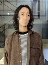 【三浦真穂】大人の色気漂うセンターパート×ニュアンスパーマ