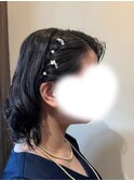 アレンジ/巻き髪/編み込み