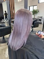 ウィリーベル 沖縄(WILLIE BELLE) ラベンダーグレージュ/ロング/透明感カラー/髪質改善ストレート