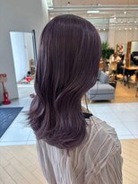 ユニ バイ マグ 長野店(Uni.by Mag)&nbsp;" 透け感抜群" ダブルカラー ミルクティーピンクベージュ