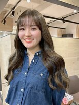 ヘアリゾート粋 ティガ 池袋店(tiga)&nbsp;オリーブブラウン/透明感カラー/レイヤーロング