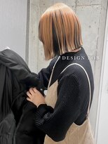 ヤエ(yae)&nbsp;デザインカラー×切りっぱなしボブ