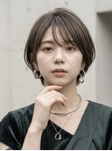 大人可愛い30代40代50代小顔マッシュショート丸みショート