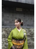振袖ヘア 成人式 袴ヘア 卒業式 カチモリ ツインアレンジ