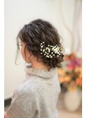 低めヘアアレンジ