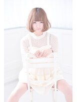 ミエルヘアーブラン(miel hair blanc) 【miel hair blanc】エアリーな抜け感可愛い☆小顔ミディボブ