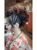 祭りヘアー