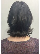 クアトログランシュ ひたちなか店(QUATRO×GranCieux)&nbsp;大人 ボブ黒髪 ぱっつん外ハネ★QUATRO★