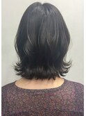 大人 ボブ黒髪 ぱっつん外ハネ★QUATRO★
