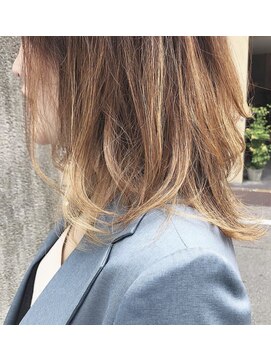 リンク ヘアスペース(Link hair space) 【Link】[お客様スタイル101］#切りっぱなしボブ#グレージュ