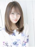 大人かわいい◎前髪あり×ミディアム