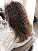 ラフで大人なハイライト&バレイヤージュ♪